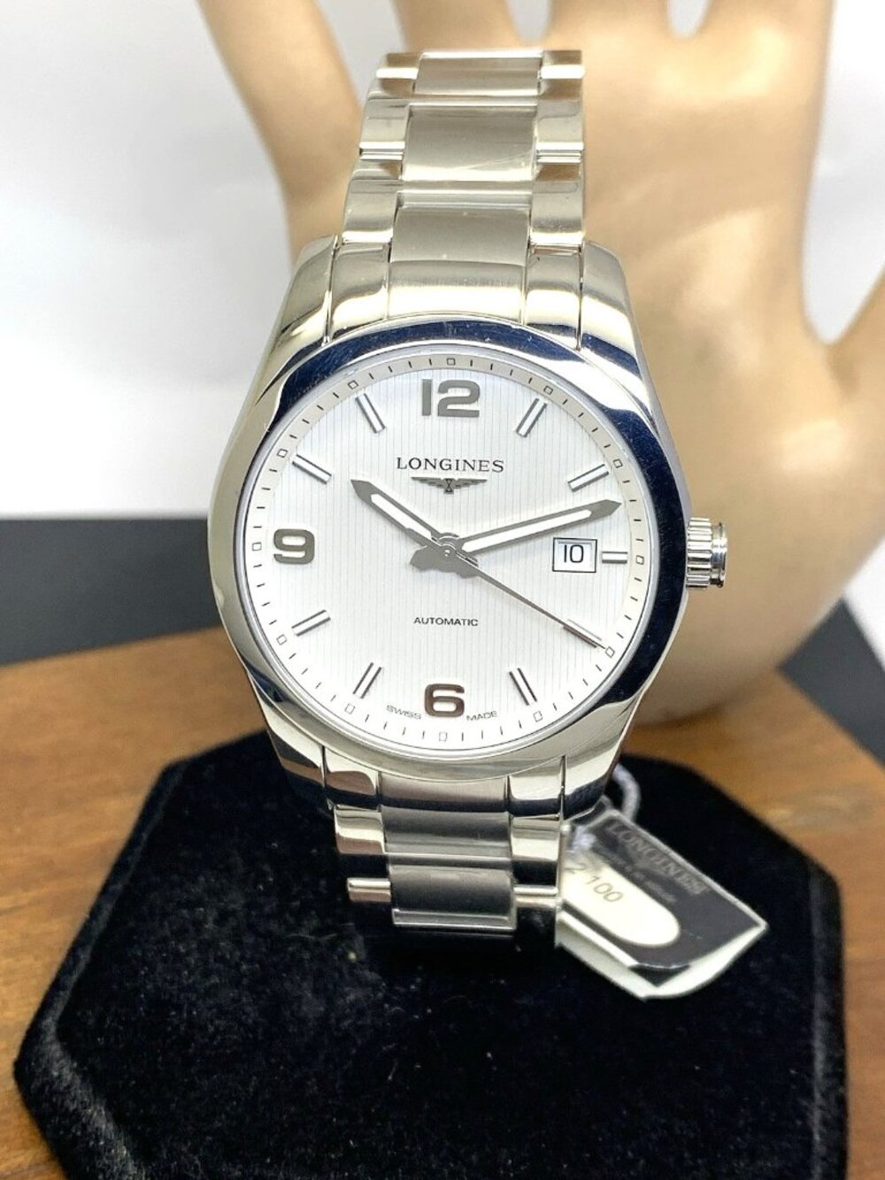 Longines Men's Watch L27854766 Conquest Swiss Automatic Silver Dial Steel 40mm